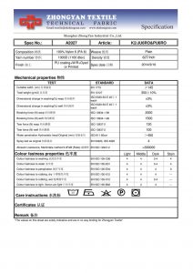 SPEC A2027-K2-PU6RO JU6RO